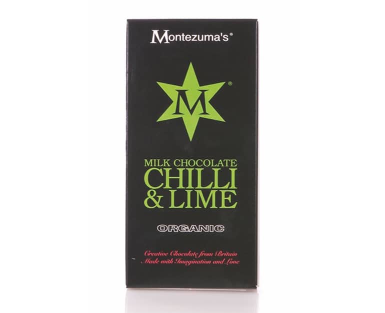 Montezumas Milk Choco With Chilli & Lime 100Gx12 - Aytac Foods Wholesale