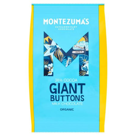Montezuma's Milk Chocolate 37% Organic Giant Buttons Bag - 180Grx8 - Aytac Foods Wholesale