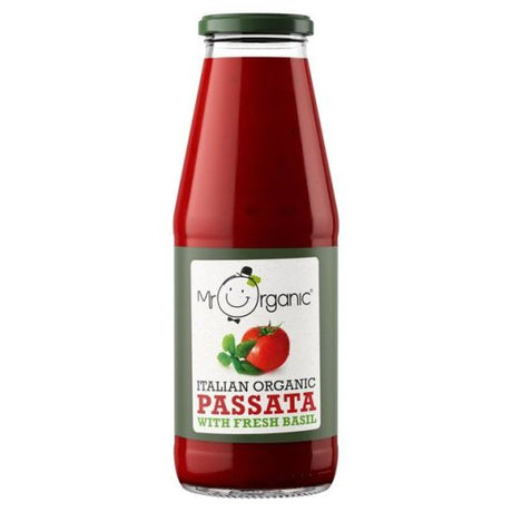 Mr Organic Passata & Basil - 690Grx12 - Aytac Foods Wholesale