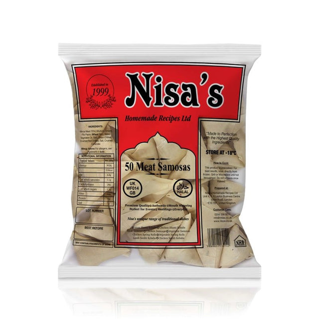 Nisa's Meat Samosa 40 pcs
