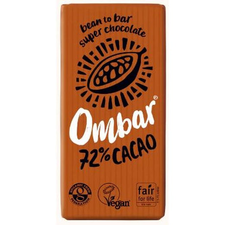 Ombar 72% Cacao Chocolate Bar - 35Grx10 - Aytac Foods Wholesale