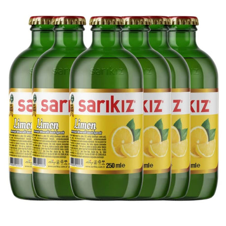 Sarikiz Lemon Flavoured Mineral Water 250 ml x 6x4 - Aytac Foods Wholesale
