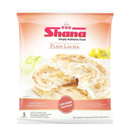 Shana Paratha Lacha Plain 400Gx12 - Aytac Foods Wholesale