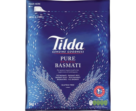 Tilda Pure Basmati Rice 5KGx1 - Aytac Foods Wholesale