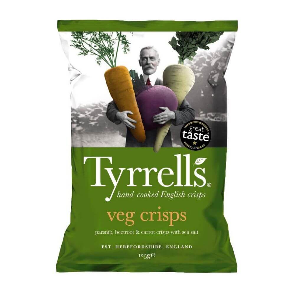 Tyrrells Mixed Root Vegetable Chips 125Gx12 - Aytac Foods Wholesale