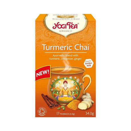 Yogi Tea Organic Turmeric Chai Tea 17 Tea Bagsx6 - Aytac Foods Wholesale