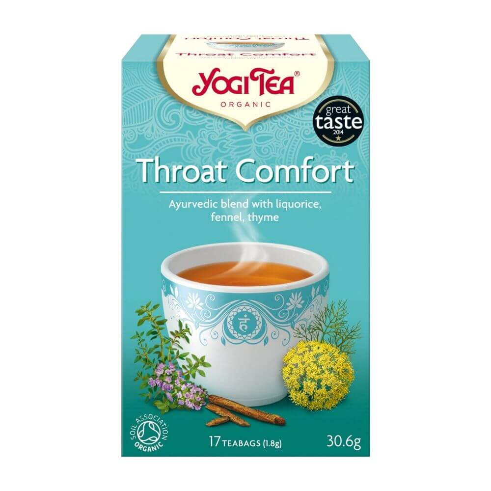 Yogi Tea Throat Comfort Organic Tea 17 Tea Bagsx6 - Aytac Foods Wholesale